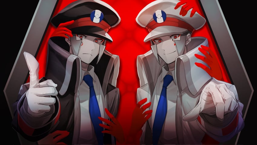 ingo and emmet (pokemon and 2 more) drawn by moriyuisu
