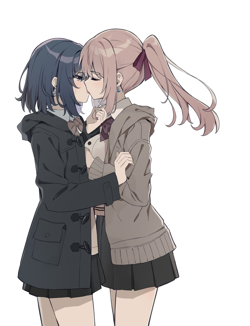 miyagi shiori and sendai hazuki (shuuniichido classmate wo kau hanashi) drawn by maidcode1023