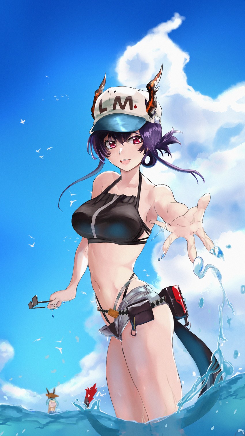 amiya, ch'en, and female tourist c (arknights) drawn by yana-ma