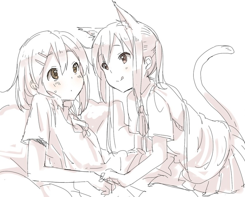 nakano azusa and hirasawa yui (k-on!) drawn by kirisawa_saki
