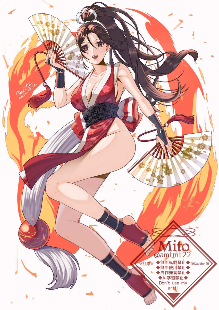 shiranui mai (street fighter and 2 more) drawn by mito_amatsu