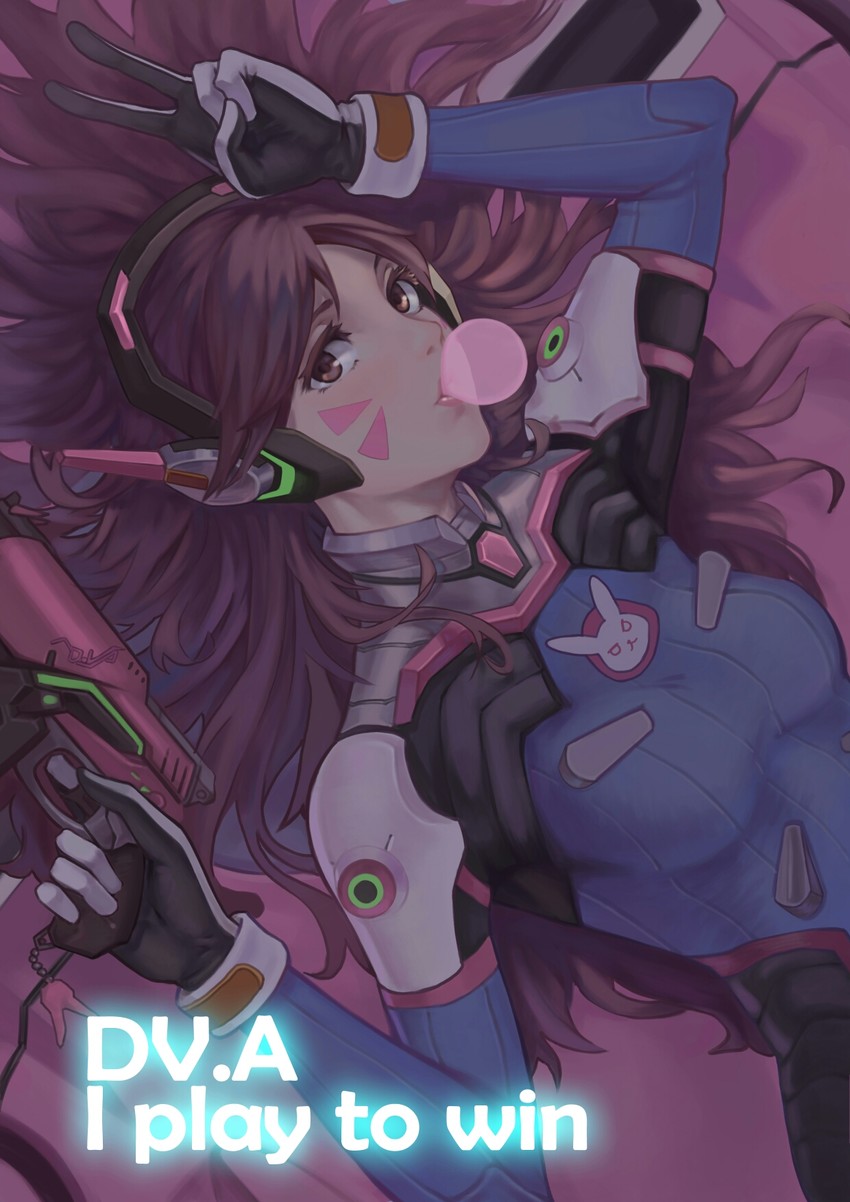 d.va (overwatch and 1 more) drawn by yu_xiang_qiezi