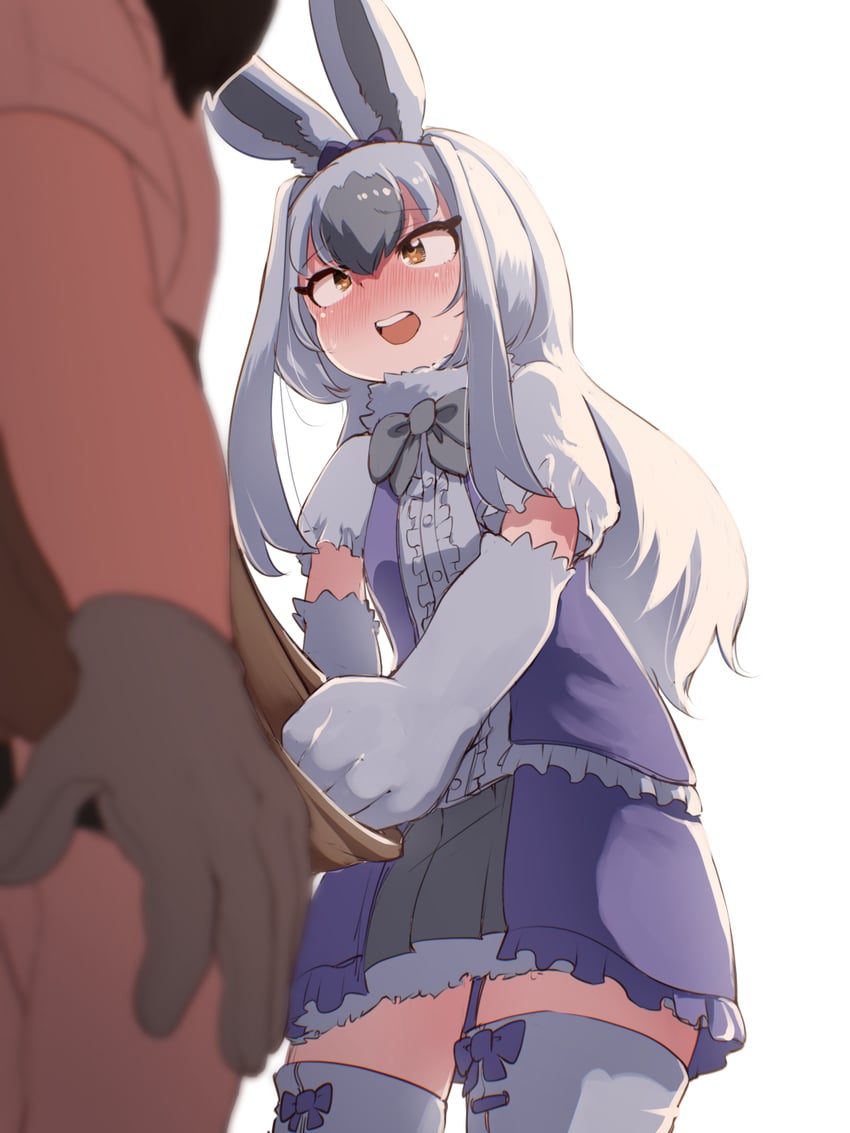 captain and snowshoe hare (kemono friends and 1 more) drawn by mcgunngu