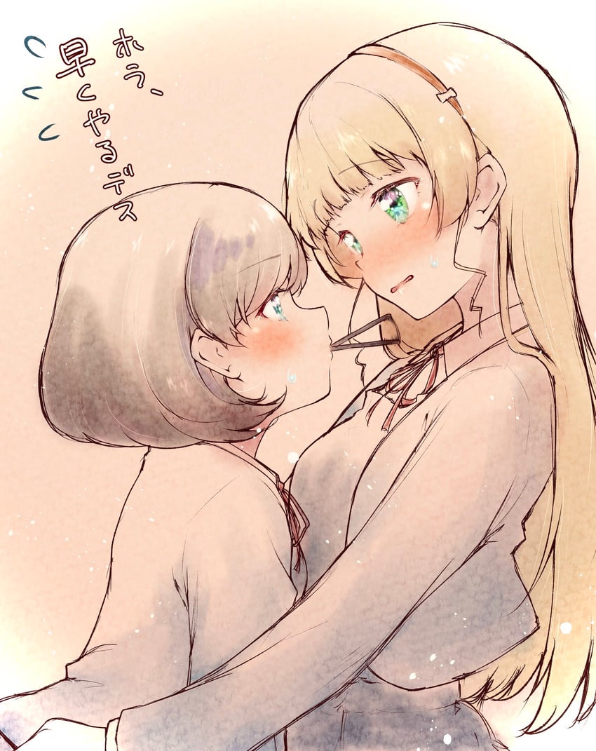 heanna sumire and tang keke (love live! and 1 more) drawn by katsuragi_(webmaster909)