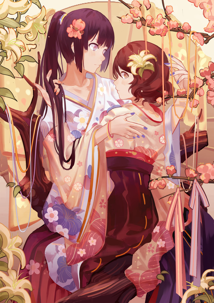 oumae kumiko and kousaka reina (hibike! euphonium) drawn by norizc