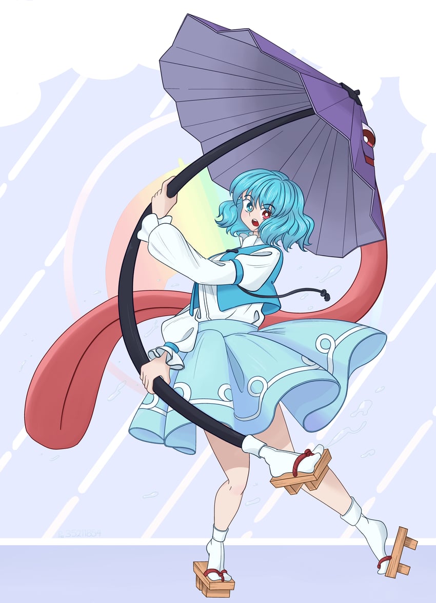 tatara kogasa (touhou) drawn by extra-love