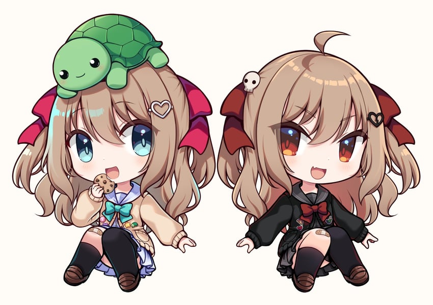 neuro-sama, evil neuro-sama, and vedal987 (vedal ai and 1 more) drawn by melon-fox