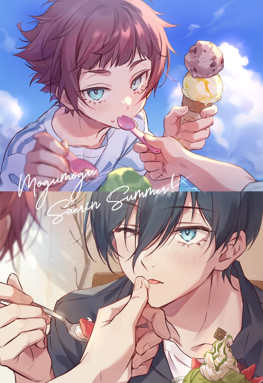 itoshi rin and itoshi sae (blue lock) drawn by negairi