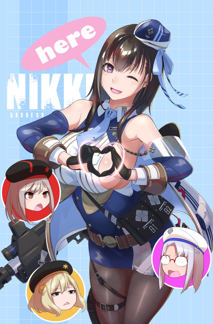 anis, rapi, neon, and marian (goddess of victory: nikke) drawn by fune_(fune83ojj)