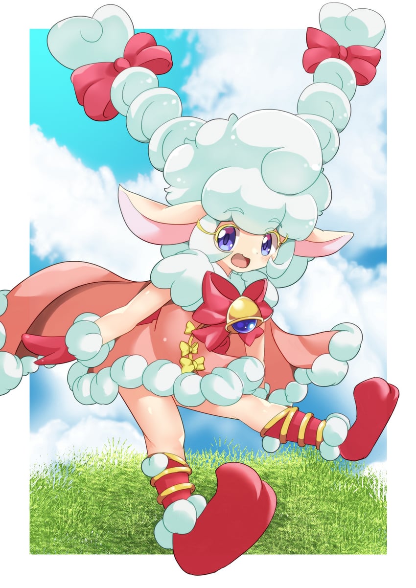 magical sheep girl meeeg chan (yu-gi-oh! and 1 more) drawn by na_gara