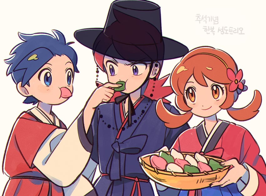 ethan, lyra, and silver (pokemon and 1 more) drawn by chueog