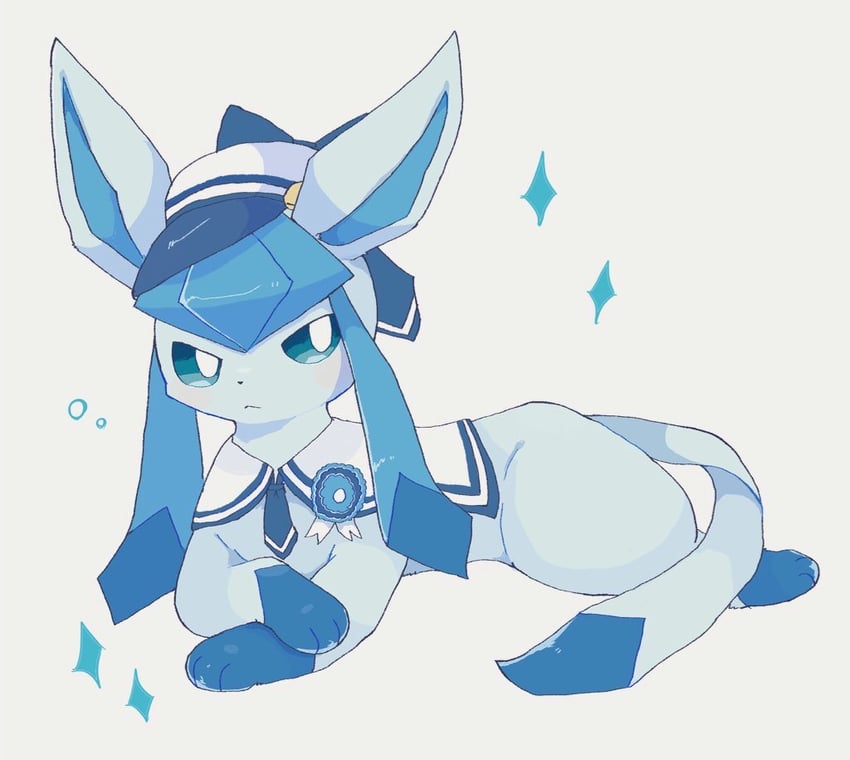 glaceon (pokemon and 1 more) drawn by umi_yori30