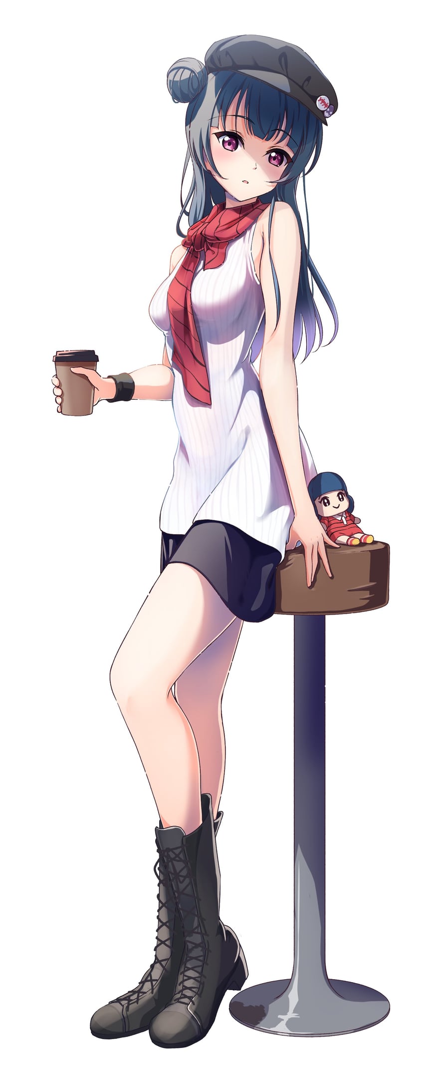 tsushima yoshiko (love live! and 1 more) drawn by amagi_(volfuji)