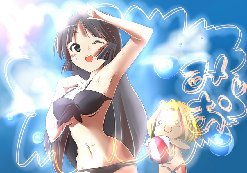 akiyama mio and tainaka ritsu (k-on!) drawn by kato_(mogumoguokome)