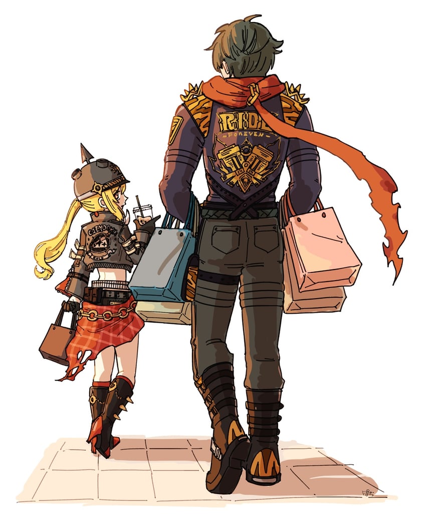 luciana de montefio and lighter (zenless zone zero) drawn by popochi_fuwa