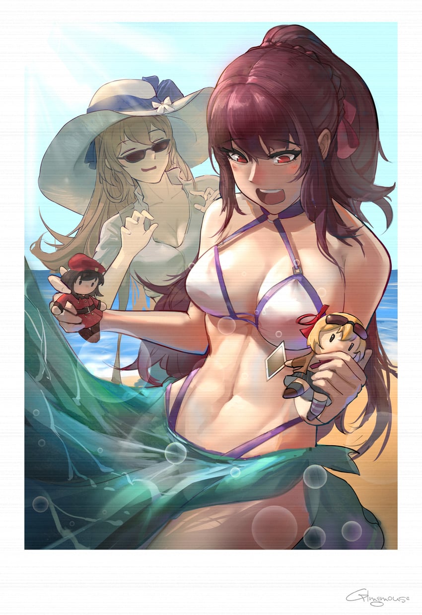 wa2000, springfield, kalina, and female commander (girls' frontline) drawn by gblamgo