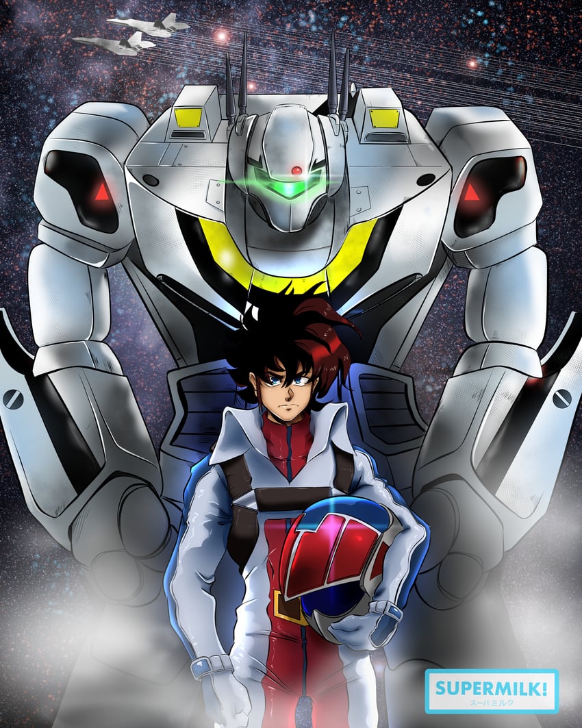 vf-1, ichijou hikaru, and vf-1s (macross and 2 more) drawn by supermilk