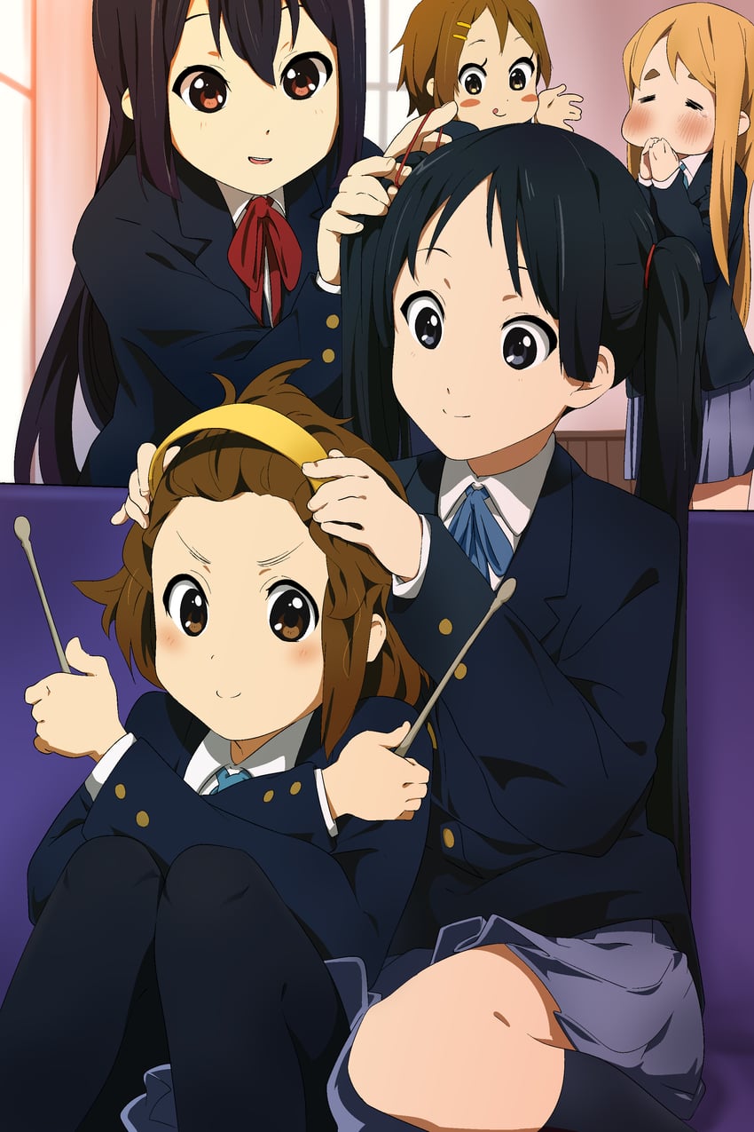 akiyama mio, nakano azusa, hirasawa yui, tainaka ritsu, and kotobuki tsumugi (k-on!) drawn by mogege_gk