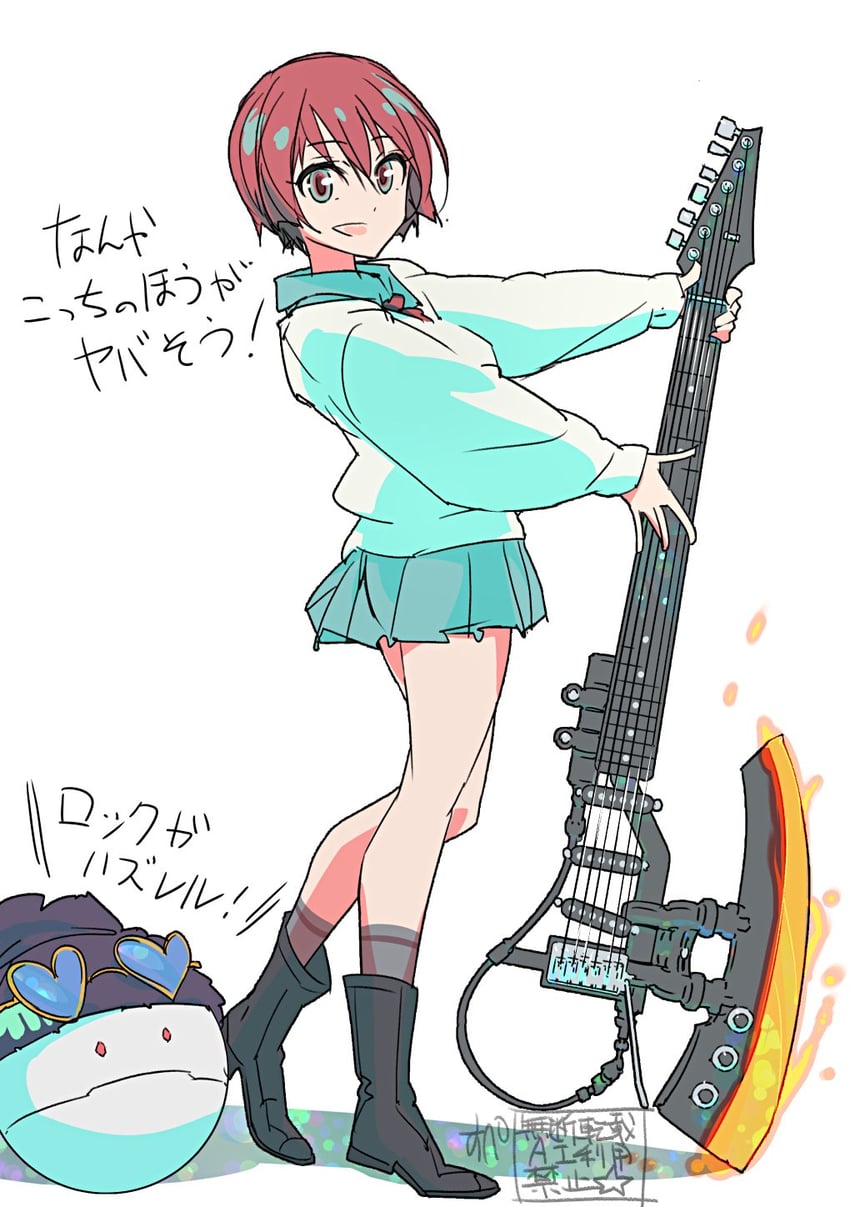 amate yuzuriha and haro (gundam and 1 more) drawn by supe_(yuusyasupepen)
