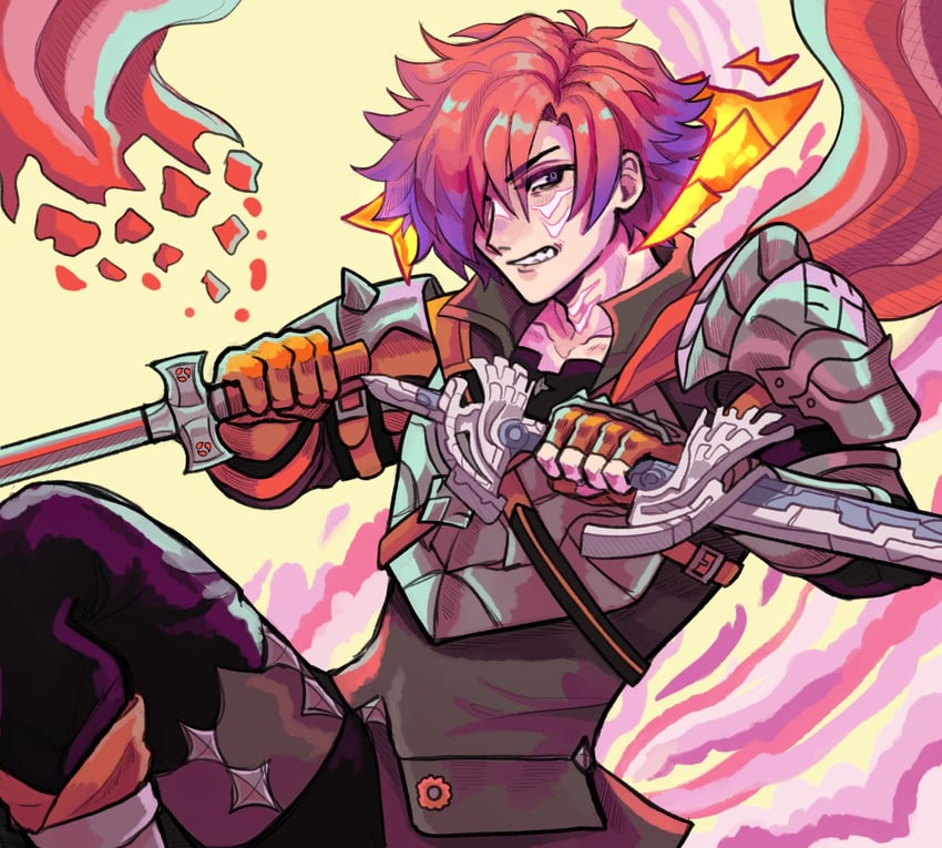 male shez (fire emblem and 2 more) drawn by usucc