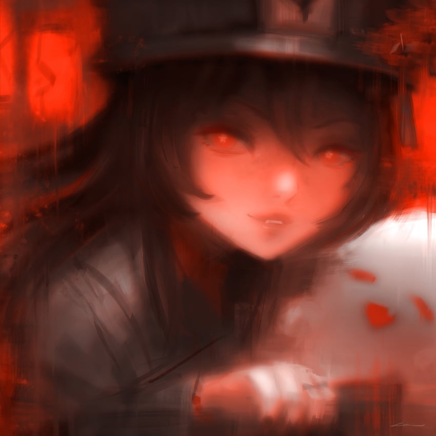 hu tao and boo tao (genshin impact) drawn by alex_chow