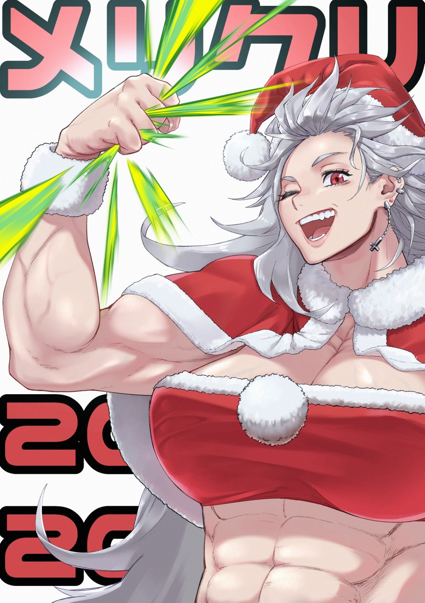 santa claus and noi (dorohedoro) drawn by uso_ashio