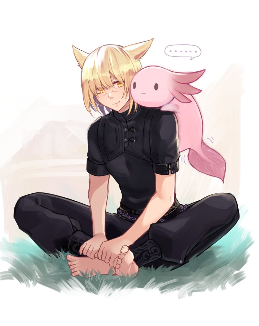 warrior of light (final fantasy and 1 more) drawn by shiroesa
