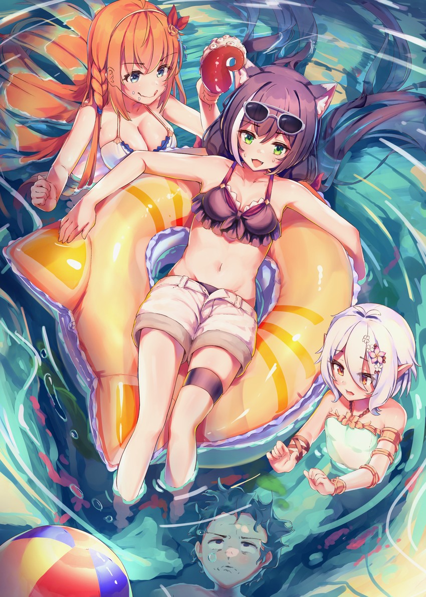 karyl, kokkoro, pecorine, and yuuki (princess connect!) drawn by jiyasu