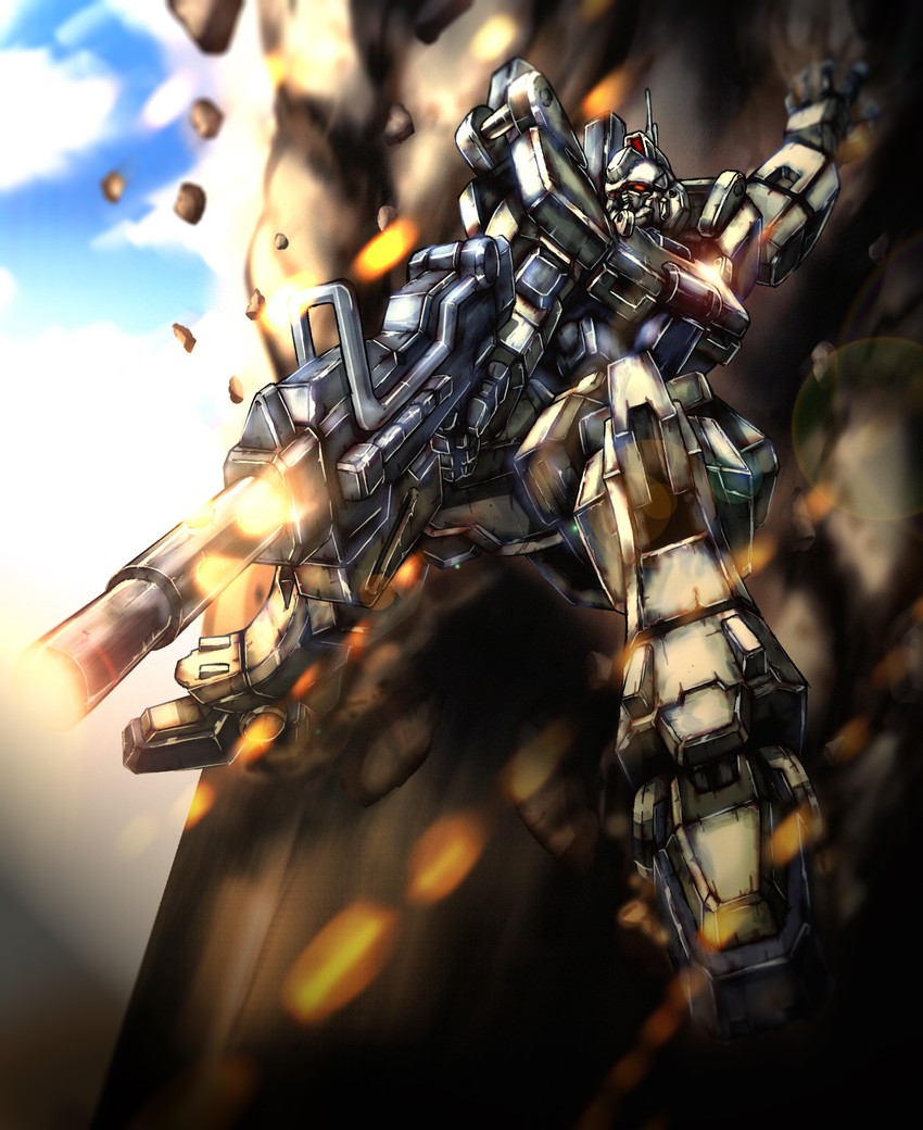 gundam ez8 (gundam and 1 more) drawn by sunflower_(tomodog422)