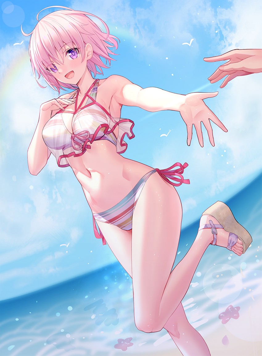 mash kyrielight (fate and 1 more) drawn by ririko_(zhuoyandesailaer)