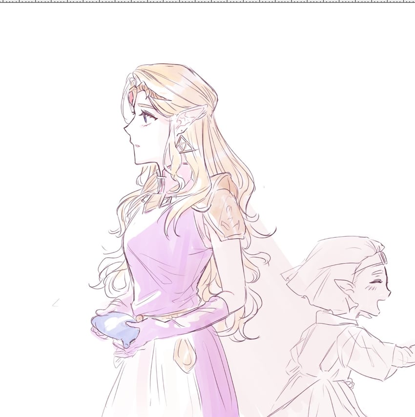princess zelda (the legend of zelda and 1 more) drawn by zlmsnd