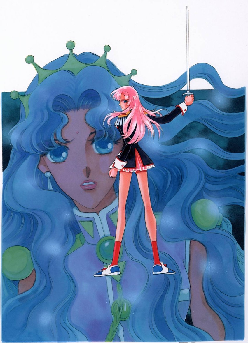 tenjou utena and himemiya anthy (shoujo kakumei utena) drawn by saitou_chiho