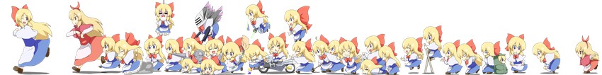 shanghai doll and hourai doll (touhou and 4 more) drawn by black_burakku