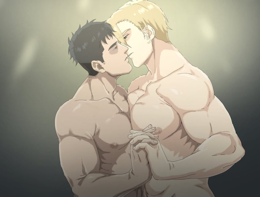 ao isami and lewis smith (yuuki bakuhatsu bang bravern) drawn by bisen_(mirion_ray)