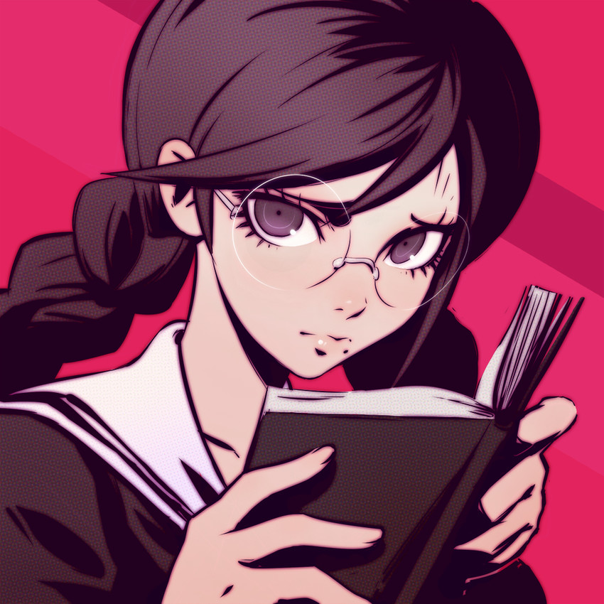 fukawa toko (danganronpa and 1 more) drawn by ilya_kuvshinov