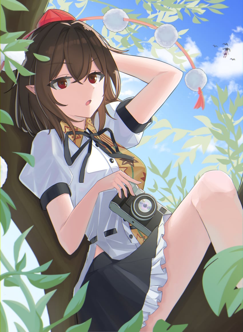 shameimaru aya and himekaidou hatate (touhou) drawn by ao_seri