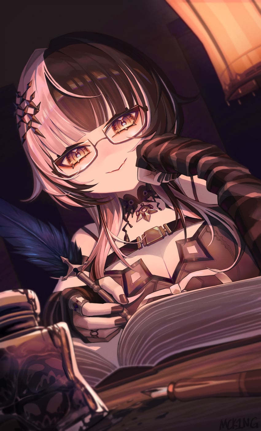 shiori novella (hololive and 1 more) drawn by mcking