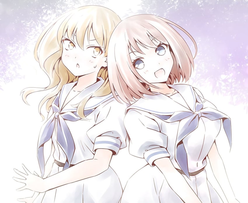 unozawa shiori and watanabe rune (saki) drawn by vri_(tinder_box)