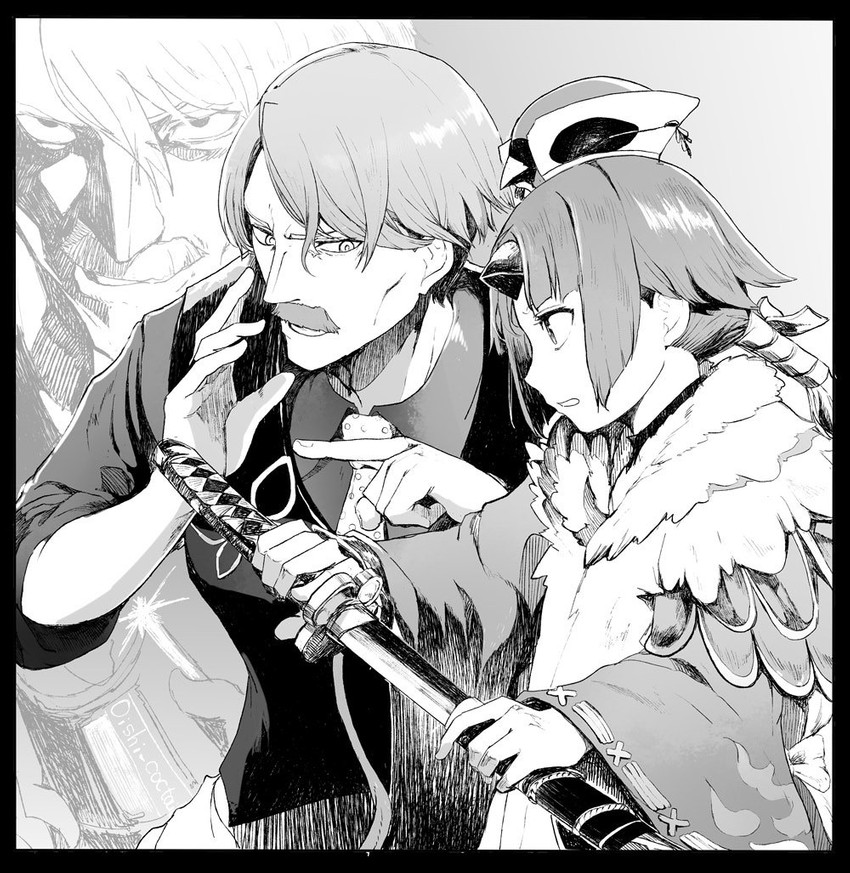 yagami light, beni-enma, and james moriarty (fate and 2 more) drawn by syatey