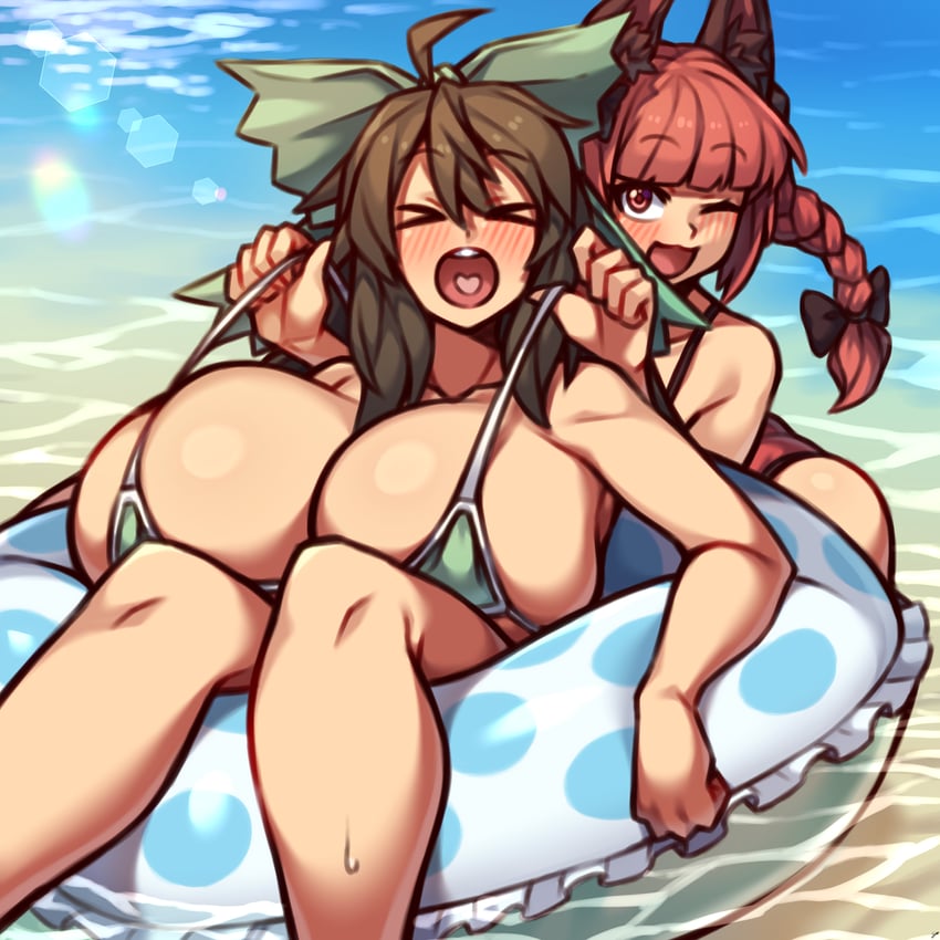 kaenbyou rin and reiuji utsuho (touhou) drawn by nikuatsu_magician_shinbo