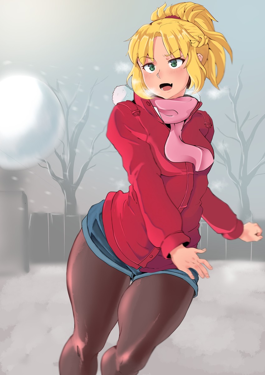 mordred (fate and 1 more) drawn by cafin