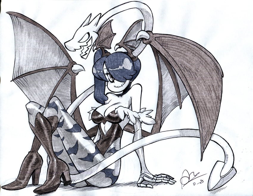 lilith, squigly, and leviathan (darkstalkers and 1 more) drawn by alex_ahad