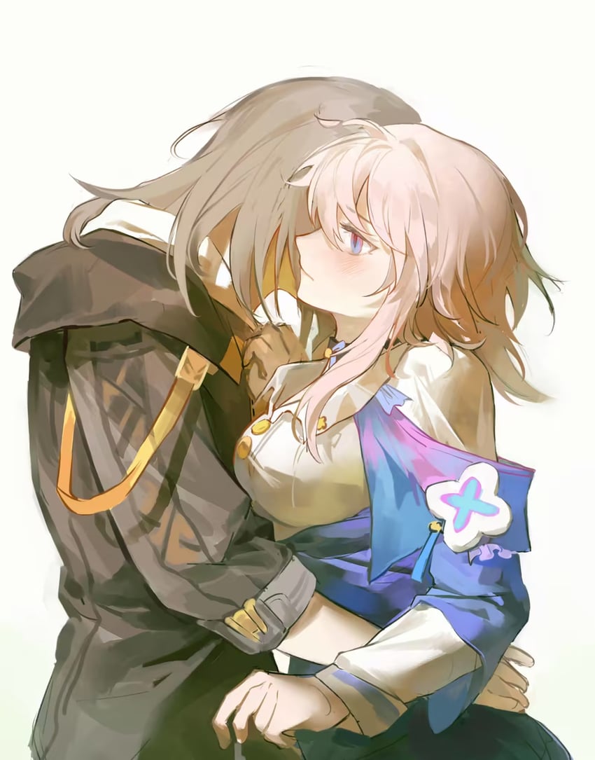 trailblazer, stelle, and march 7th (honkai and 1 more) drawn by zhishibang