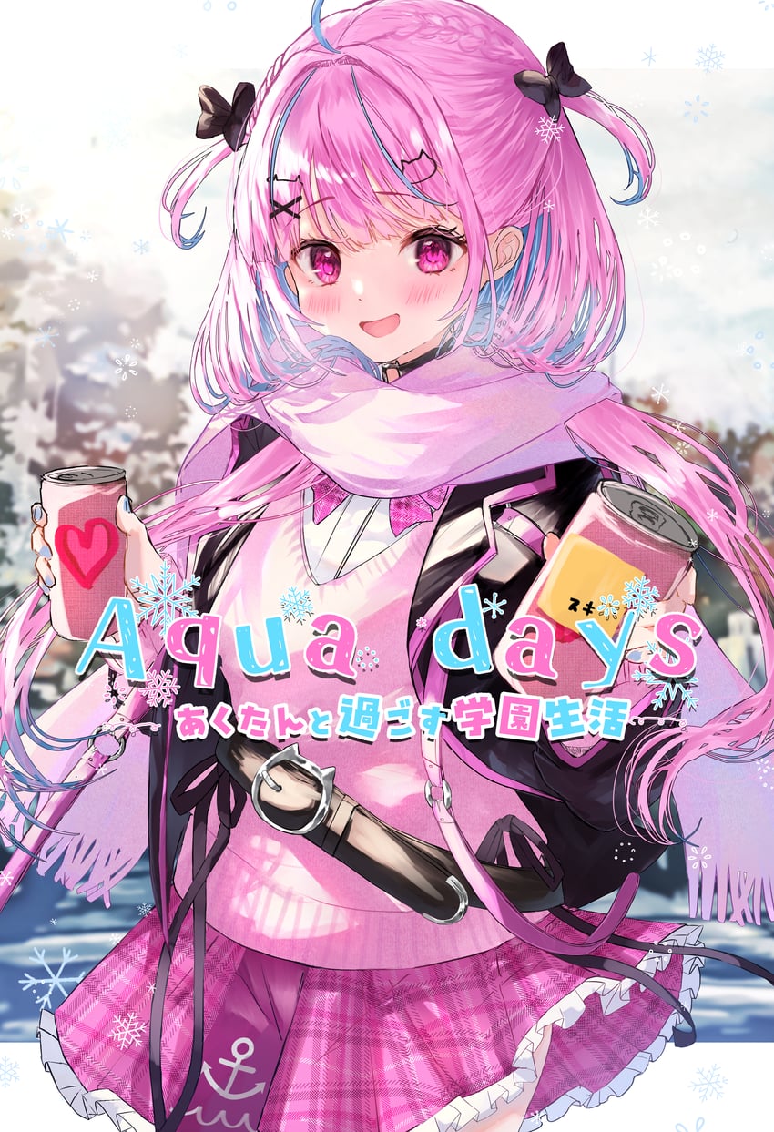 minato aqua (hololive and 1 more) drawn by mochiko_(mocchikkoo)