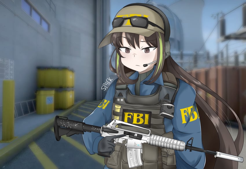 m4a1 (girls' frontline and 2 more) drawn by sp4rk