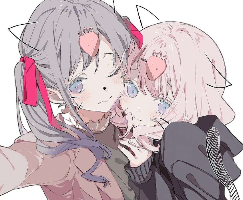 mori ichigo and ayashiro nanano (project cold) drawn by na_ta53