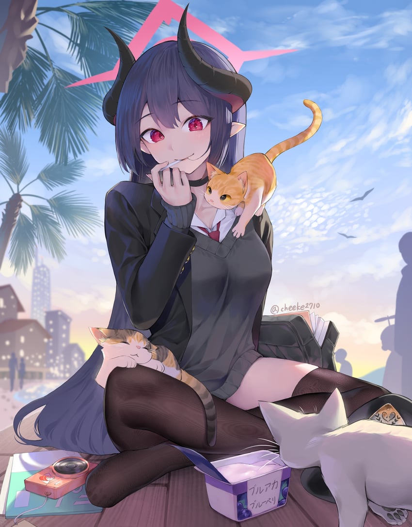 chiaki (blue archive) drawn by chee_ke