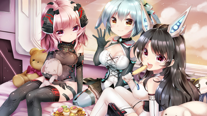 nio silen, leila pegas, and mel cyclop (artery gear) drawn by mvv