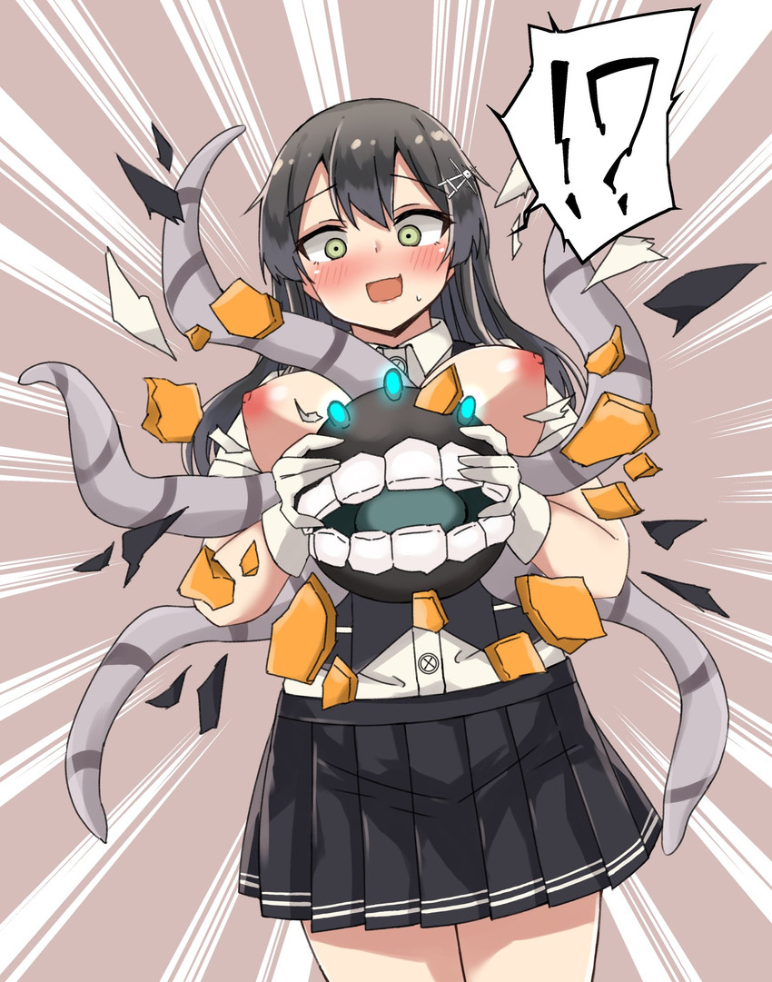 oyashio and enemy naval mine (kantai collection) drawn by wasumi_kei