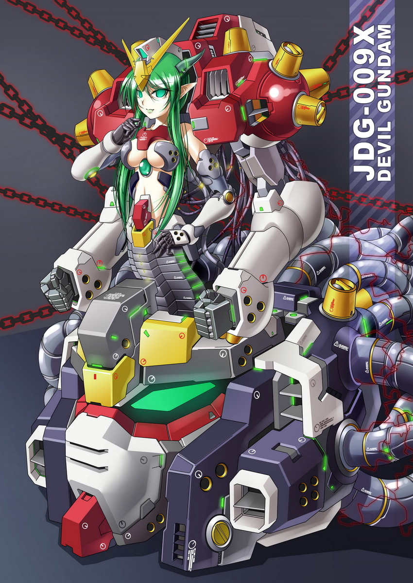 devil gundam (gundam and 1 more) drawn by bzs_(kage_no_shinobu)